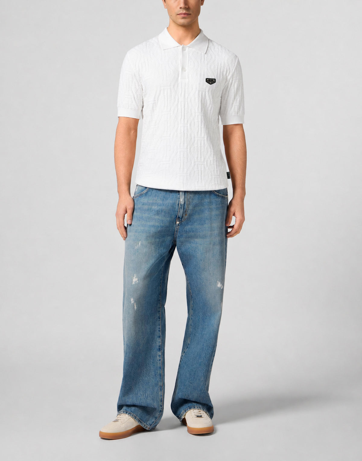 Jacquard Polo T-Shirt Monogram