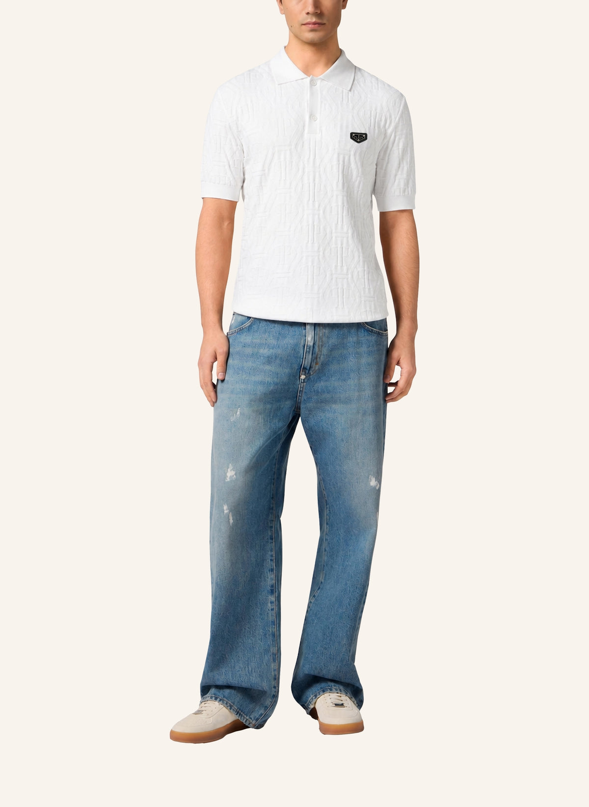 Jacquard Polo T-Shirt Monogram