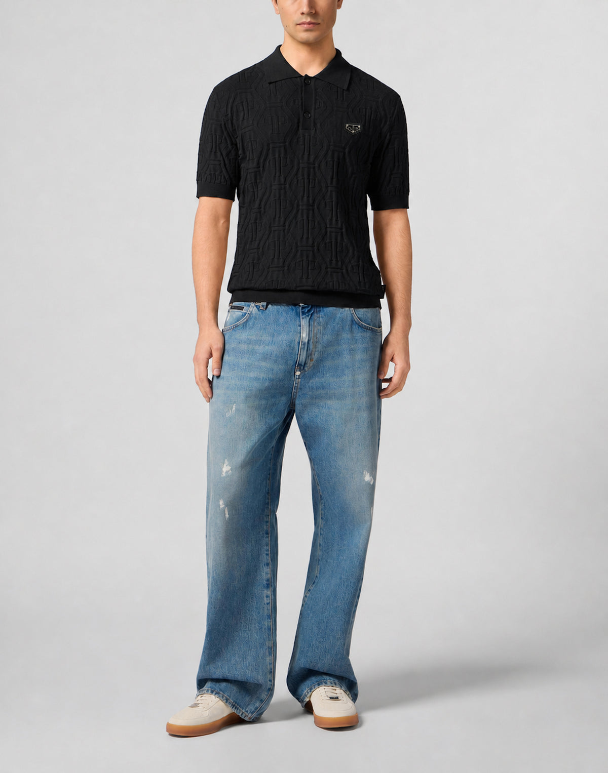 Jacquard Polo T-Shirt Monogram