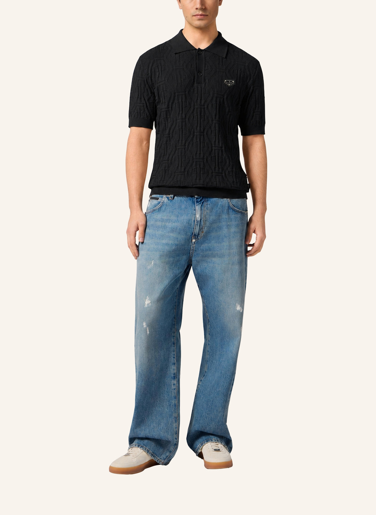 Jacquard Polo T-Shirt Monogram