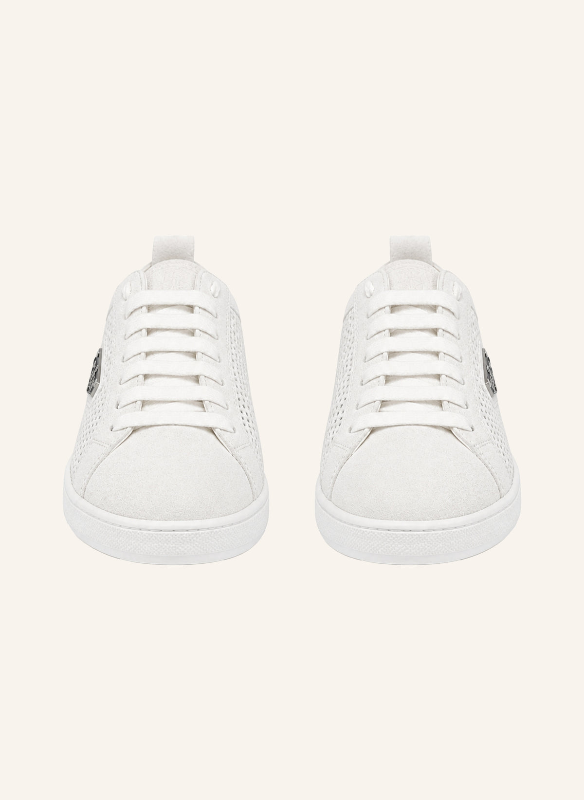 Perforated Suede Low-Top Sneakers