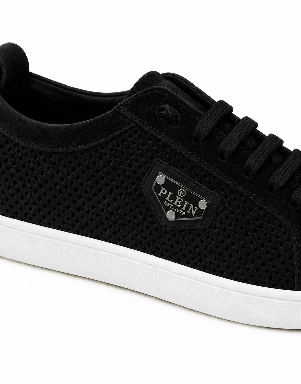 Perforated Suede Low-Top Sneakers
