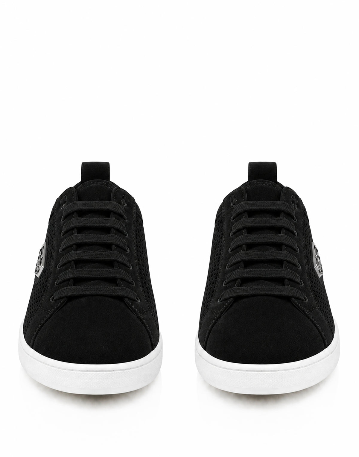 Perforated Suede Low-Top Sneakers
