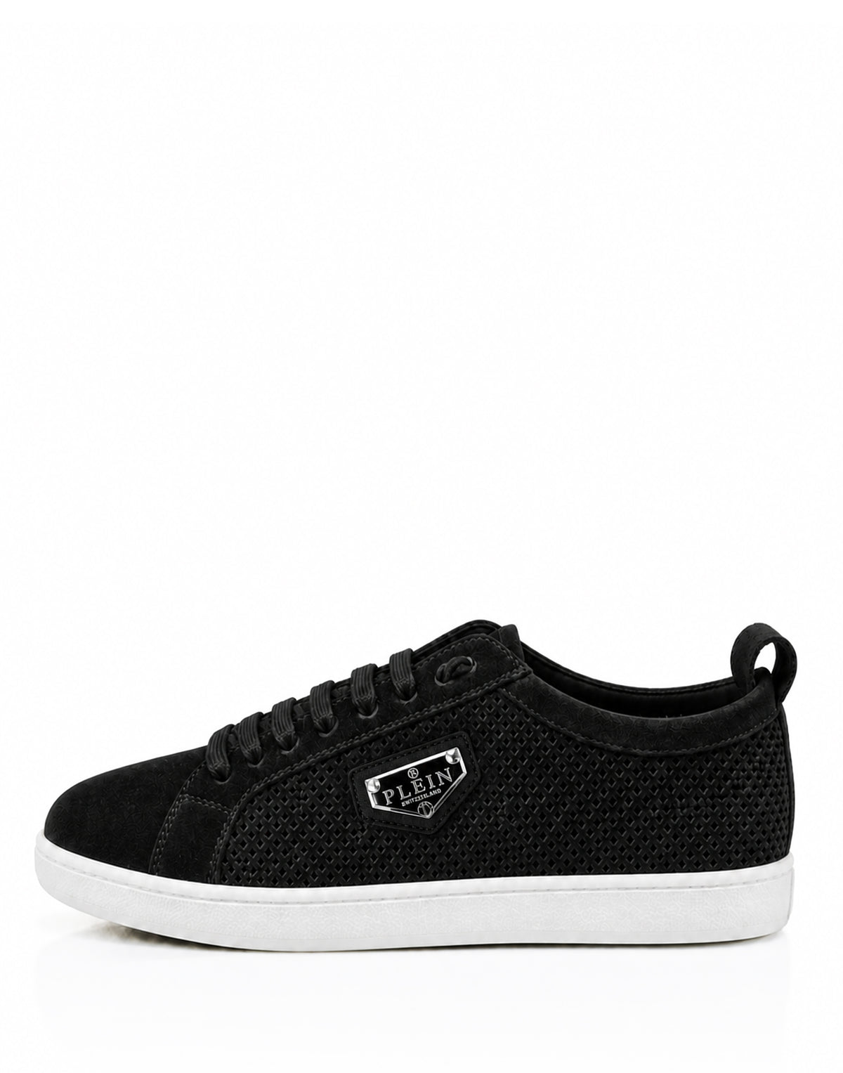 Perforated Suede Low-Top Sneakers
