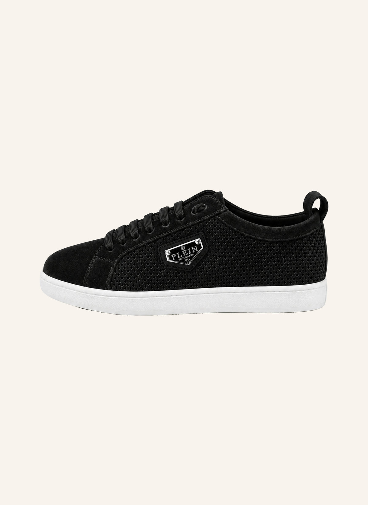 Perforated Suede Low-Top Sneakers