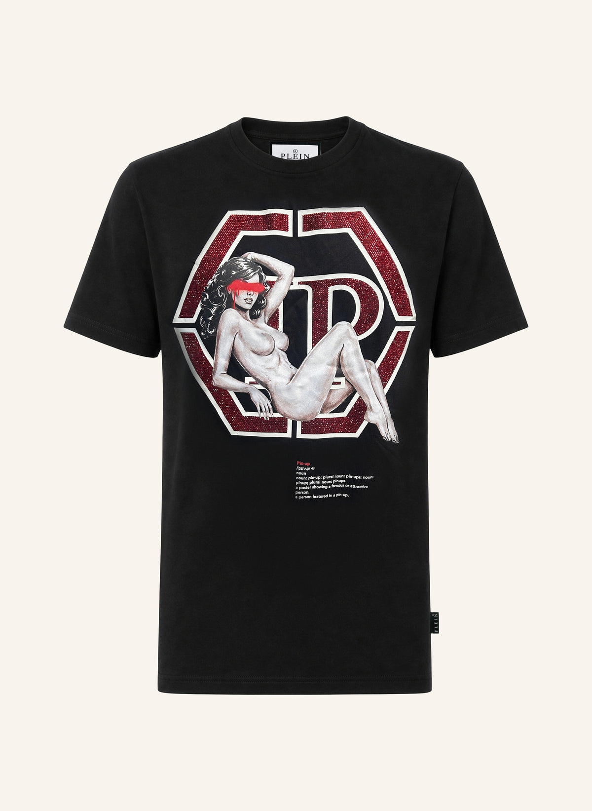 Jersey T-Shirt Plein Pin Up Hexagon