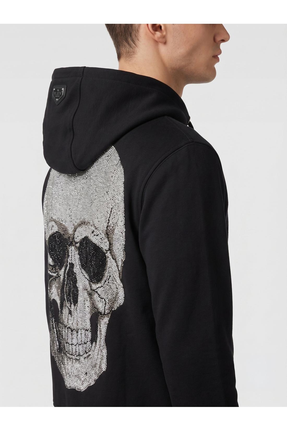 Philipp Plein Hoodie Zip Skull Stones, Strick & Pullover