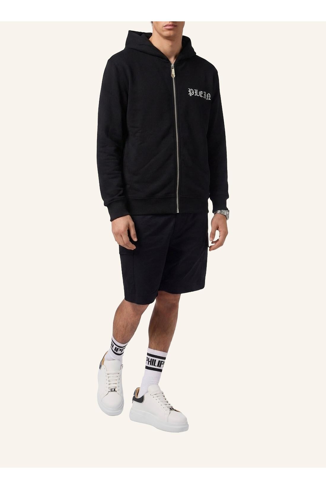 Philipp Plein Hoodie Zip Skull Stones, Strick & Pullover