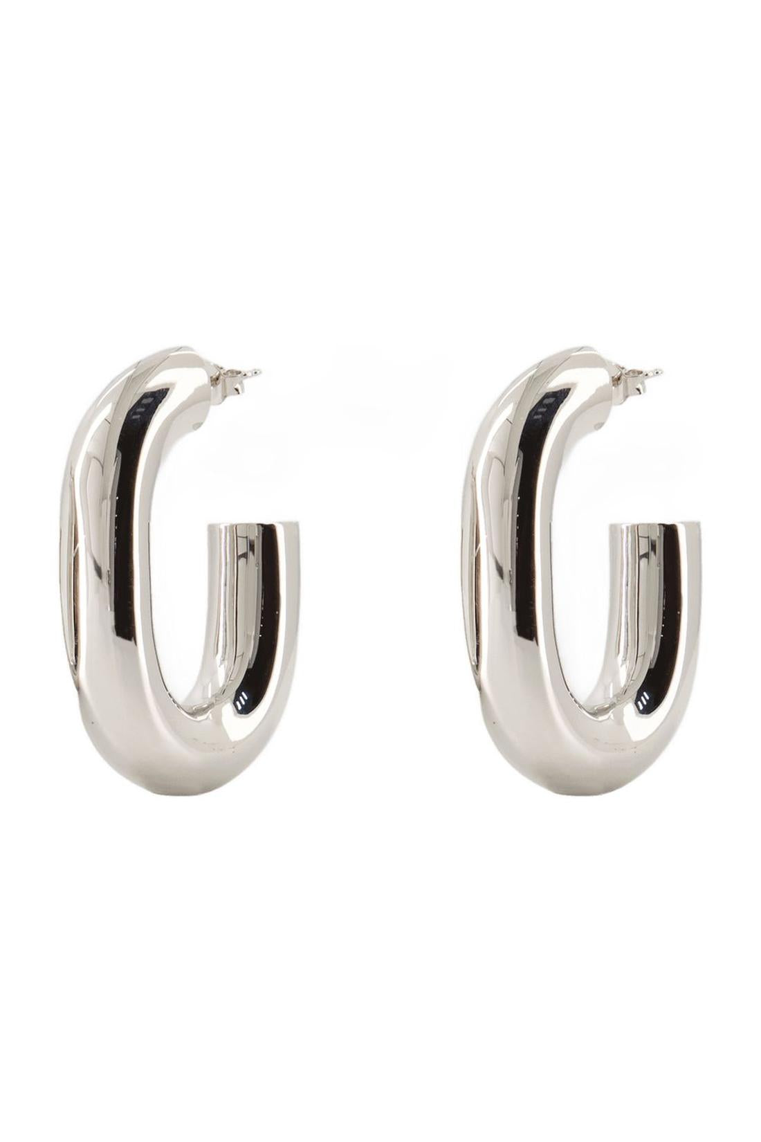 XL link earrings - Paco Rabanne - brass - silver