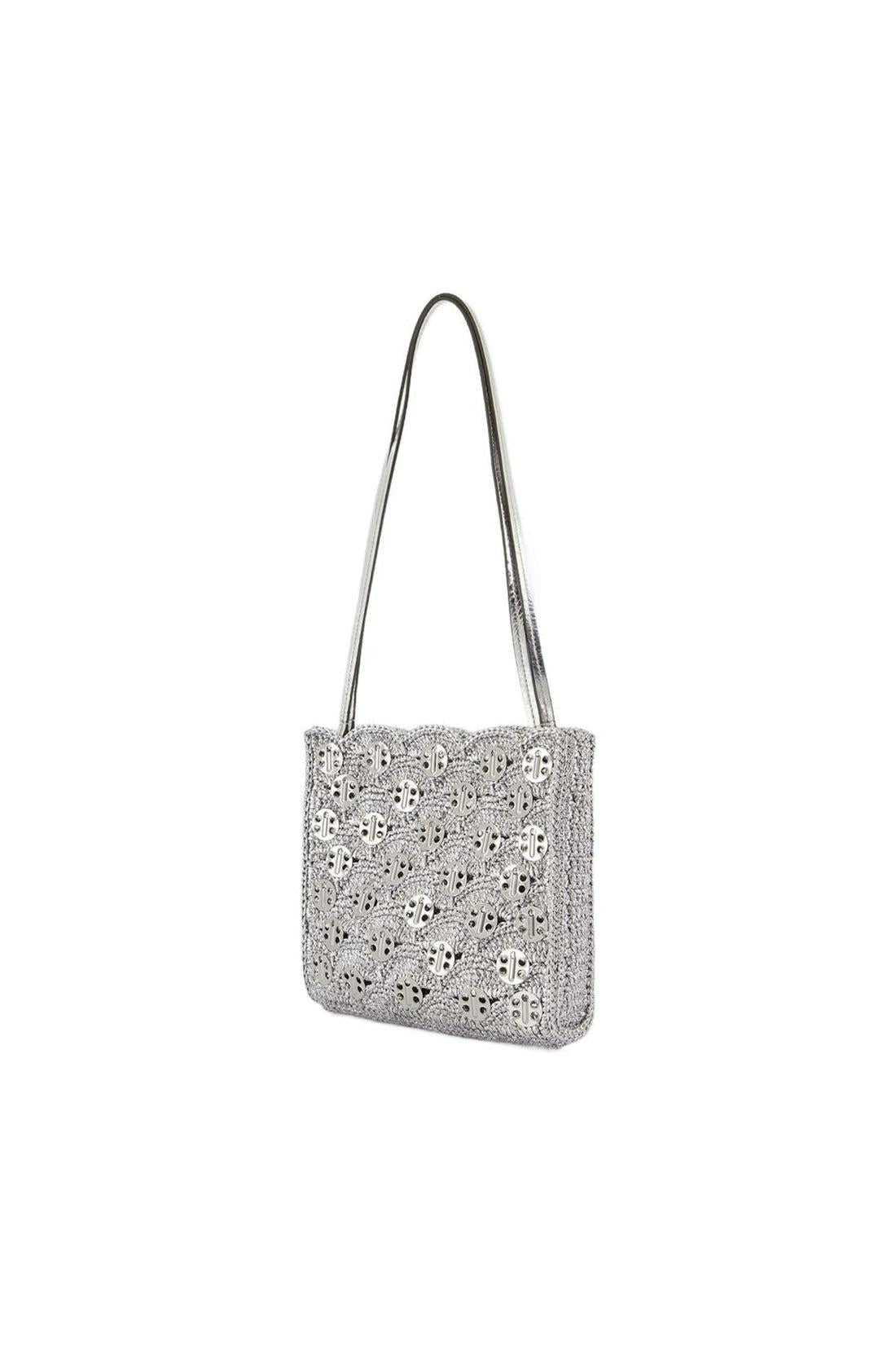 Schultertasche - Rabanne - Raphia - Silber-Taschen-Rabanne-ARCHIVIST