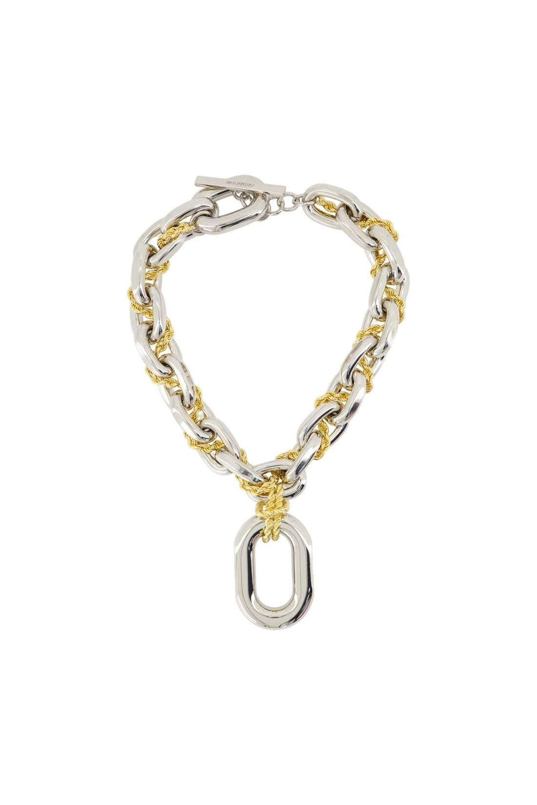 Rabanne-Halskette - Rabanne - Aluminum - Silber/Gold-Schmuck-Black-Deal-Outlet-by-ARCHIVIST