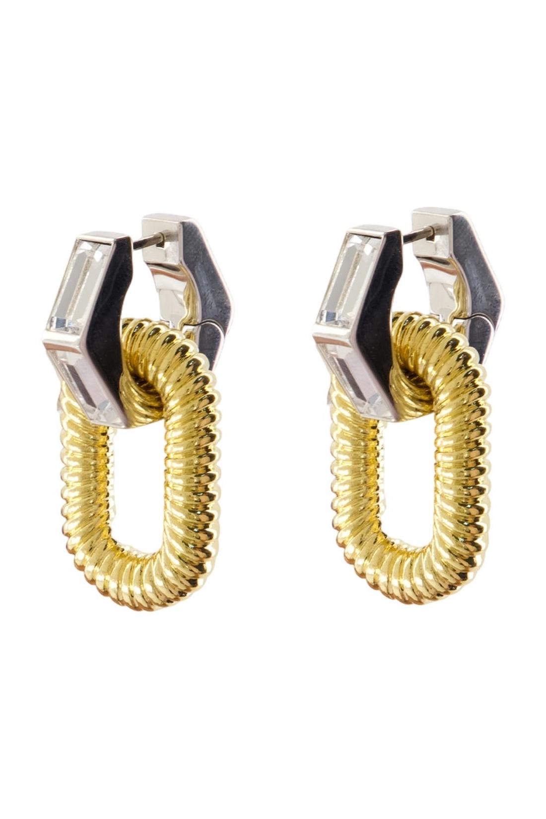 Rabanne-Ohrringe - Rabanne - Aluminum - Vergoldet-Schmuck-Black-Deal-Outlet-by-ARCHIVIST
