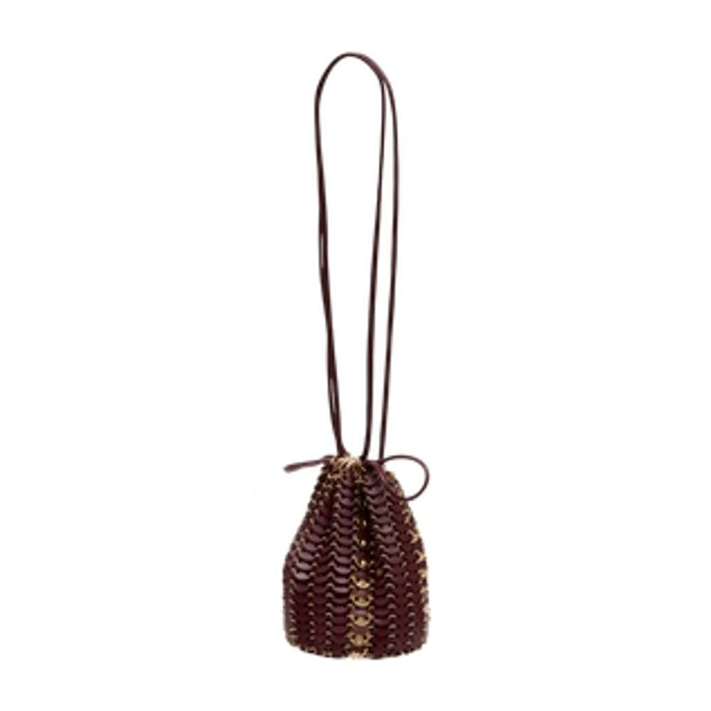 Umhängetasche – Rabanne – Leder – Bordeaux