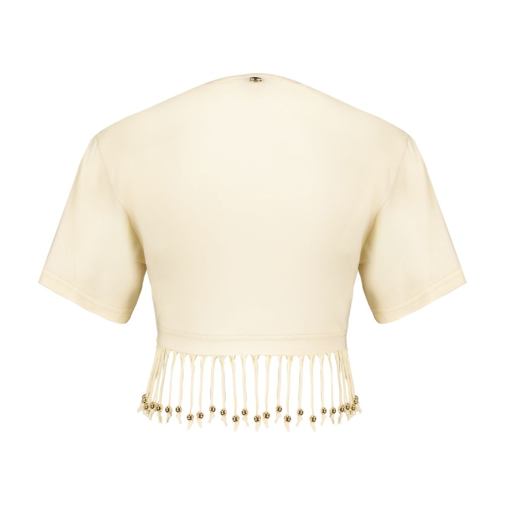 T-Shirt – Rabanne – Baumwolle – Elfenbein
