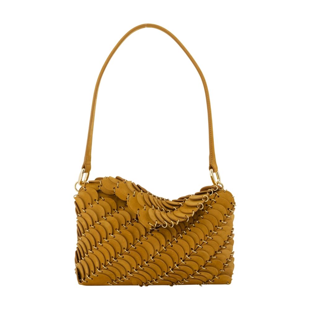 Umhängetasche – Rabanne – Leder – Braun