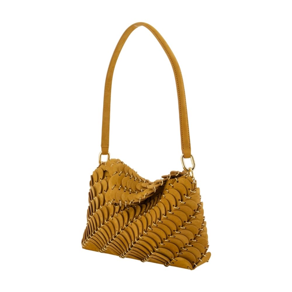 Umhängetasche – Rabanne – Leder – Braun