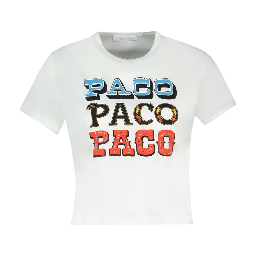 T-Shirt – Rabanne – Baumwolle – Weiß