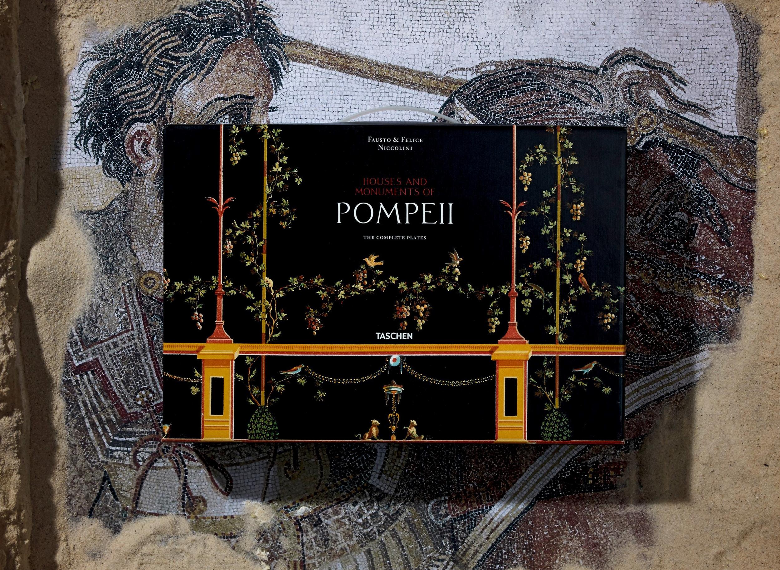 Taschen-Fausto & Felice Niccolini. Houses and Monuments of Pompeii (German, French, English)-Classics-Black-Deal-Outlet-by-ARCHIVIST