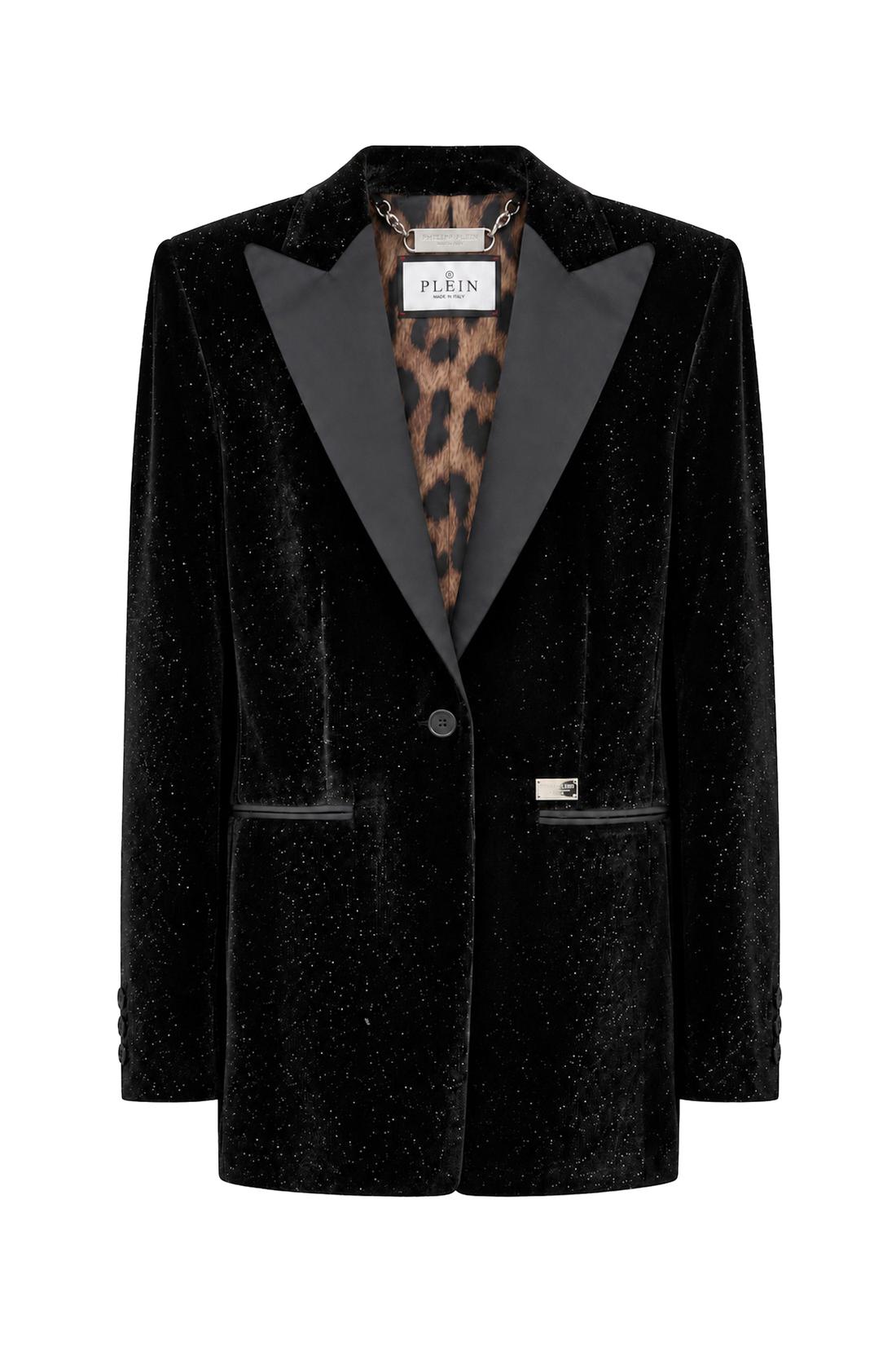 Velvet Boyfriend Fit Blazer Glitter
