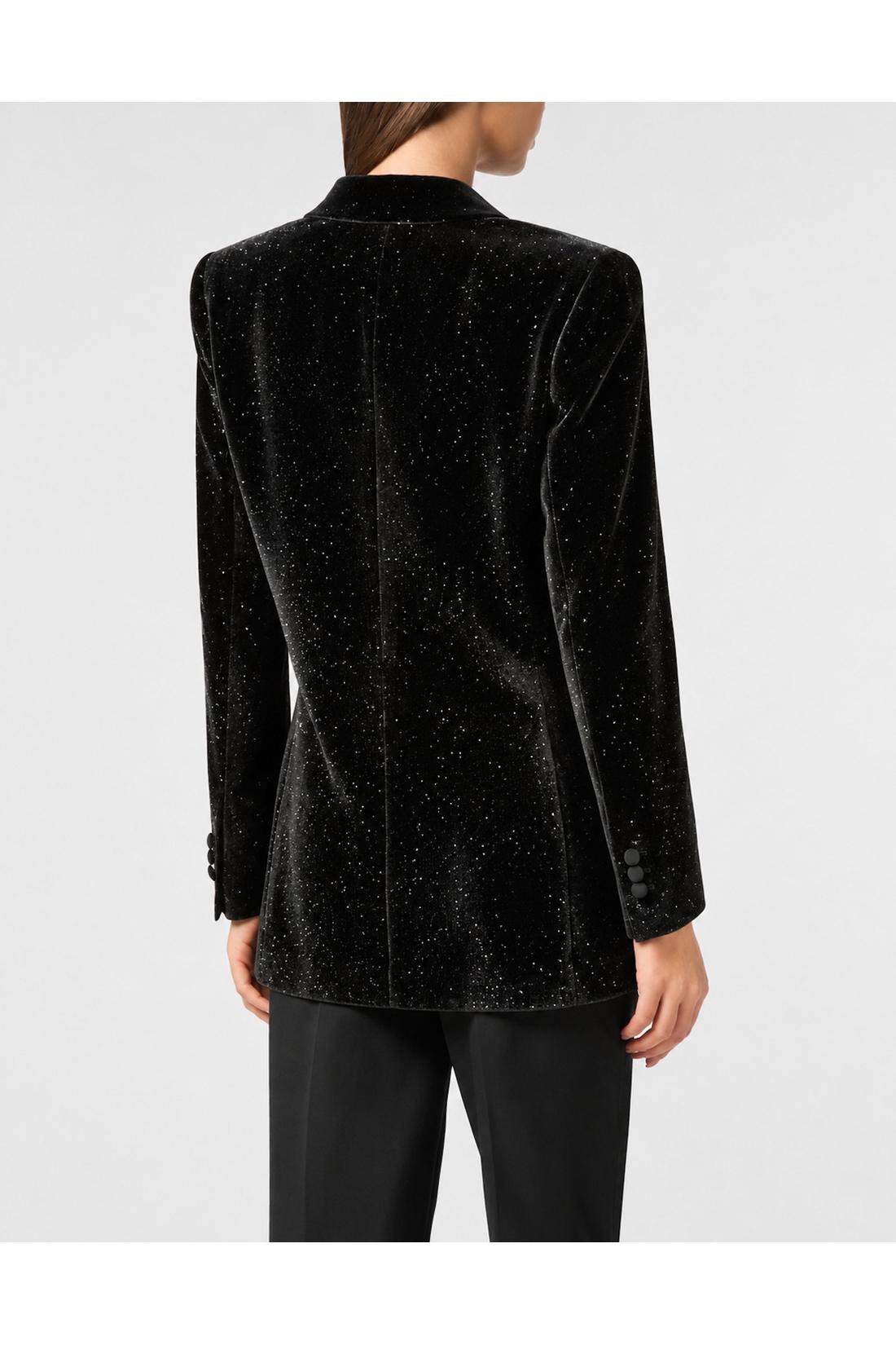 Velvet Boyfriend Fit Blazer Glitter