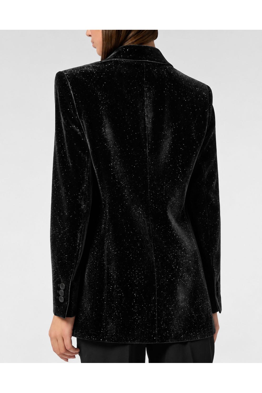 Velvet Boyfriend Fit Blazer Glitter
