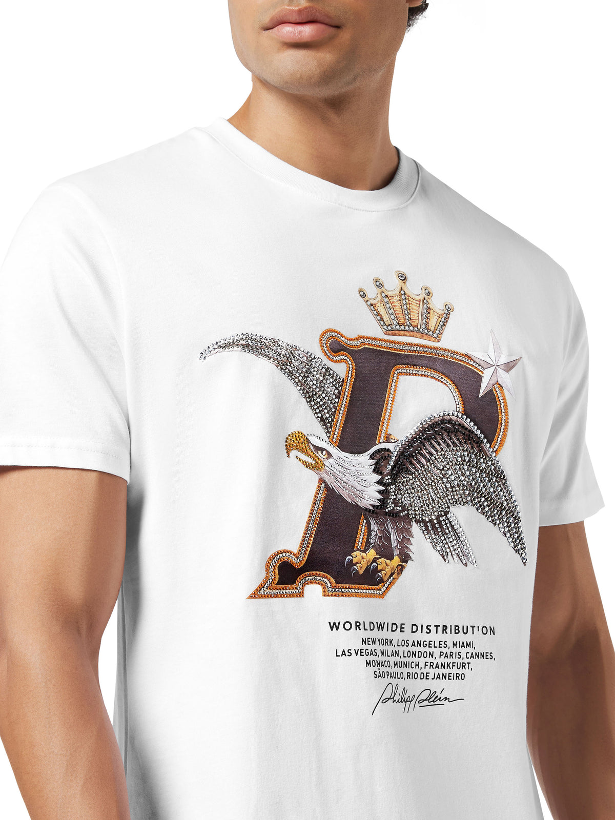 Round Neck T-Shirt Eagle Plein Worldwide