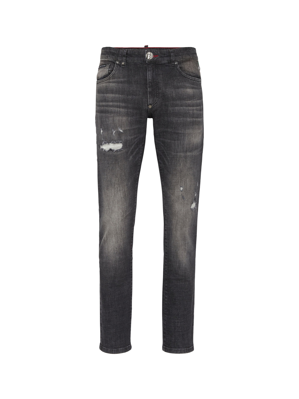 Destroyed Super Straight Cut Jeans
