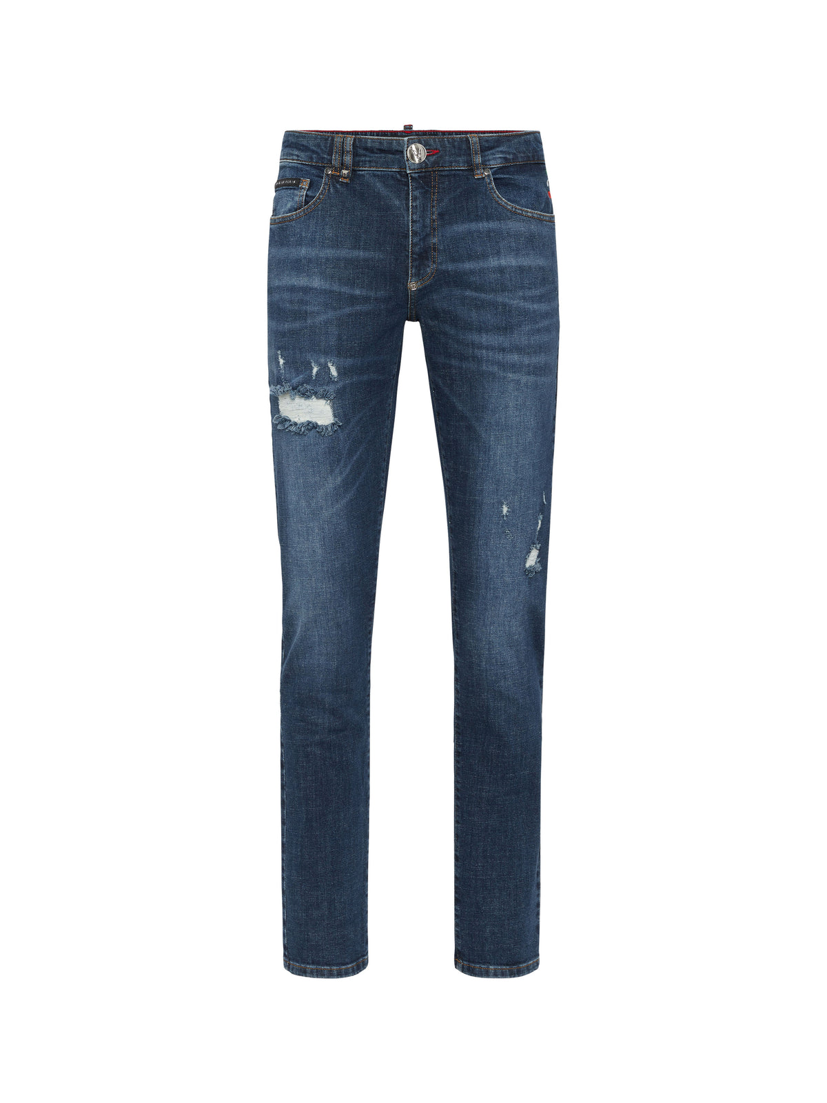 Destroyed Super Straight Cut Jeans