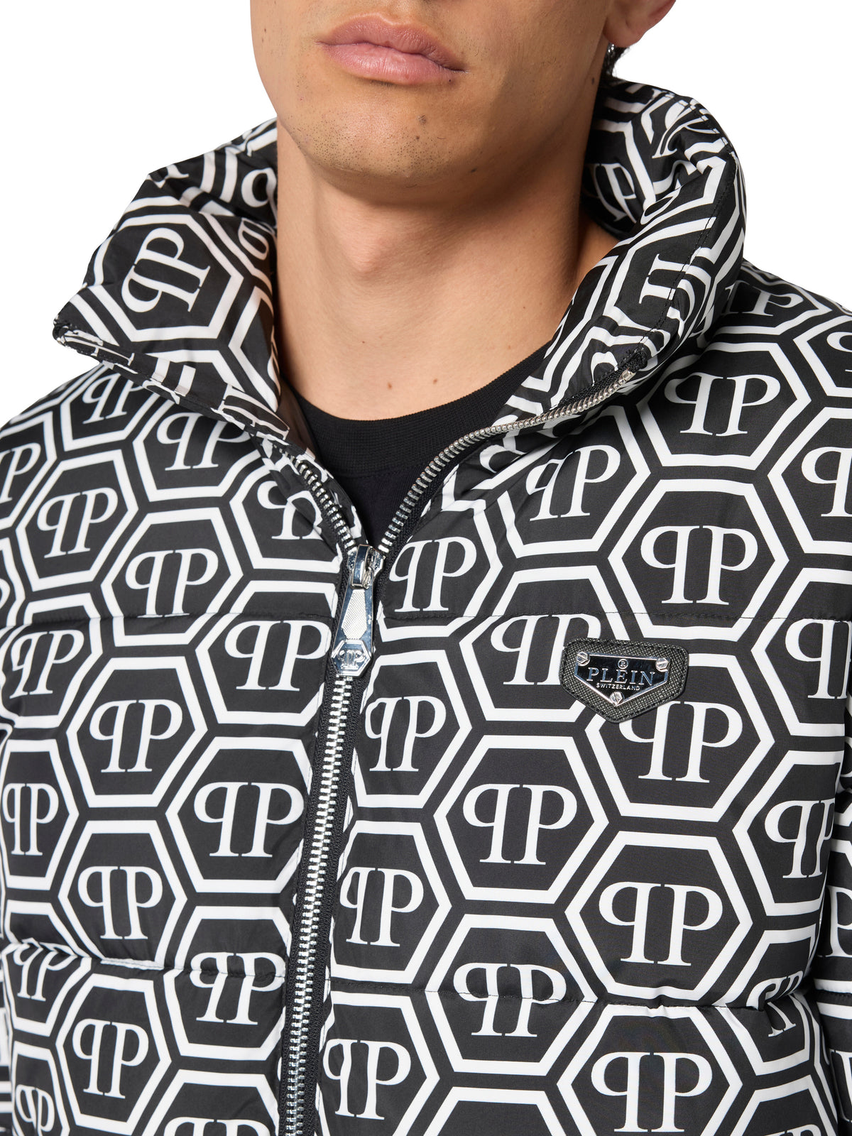 Nylon Puffer Jacket Monogram