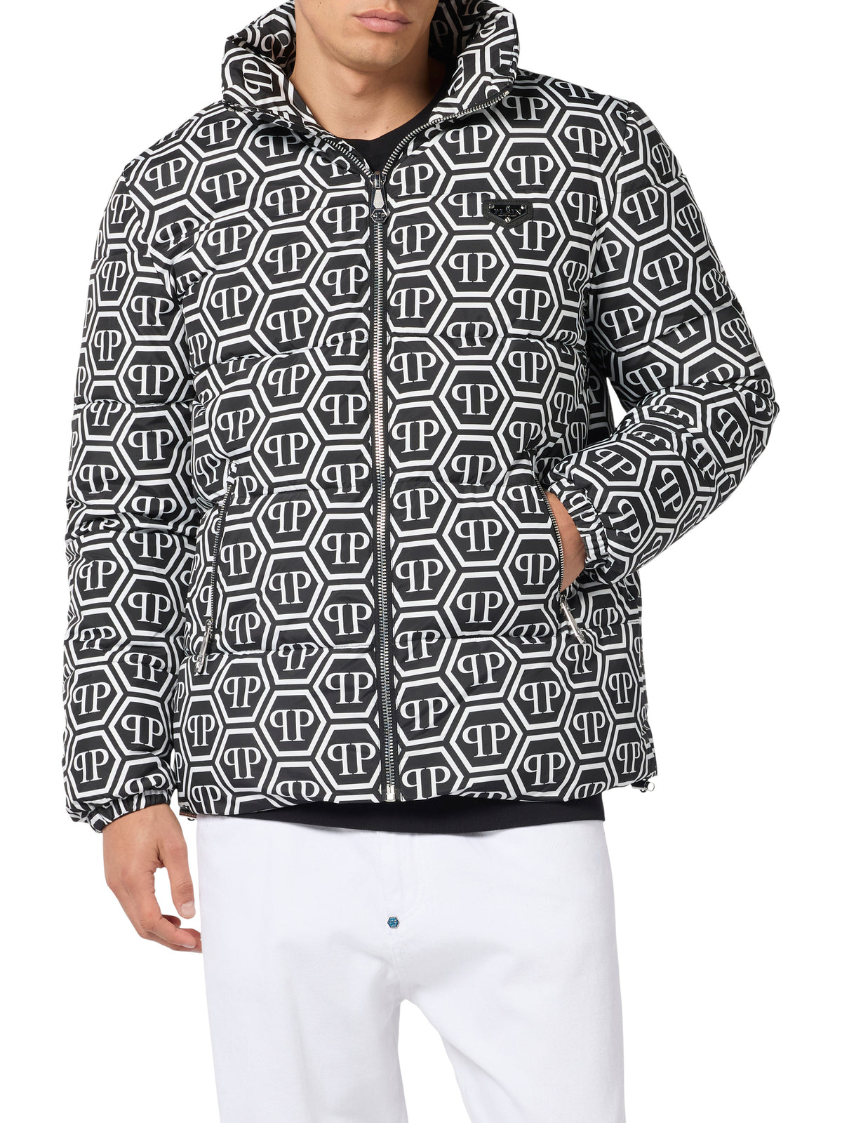 Nylon Puffer Jacket Monogram