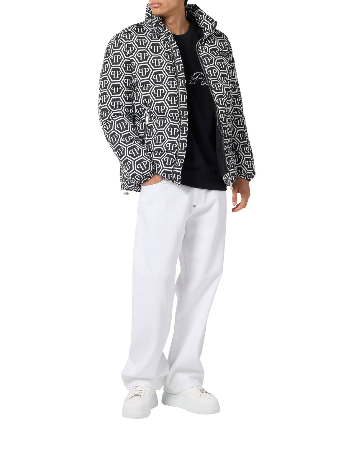 Nylon Puffer Jacket Monogram