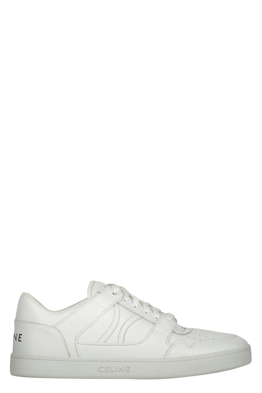 Leather low-top sneakers