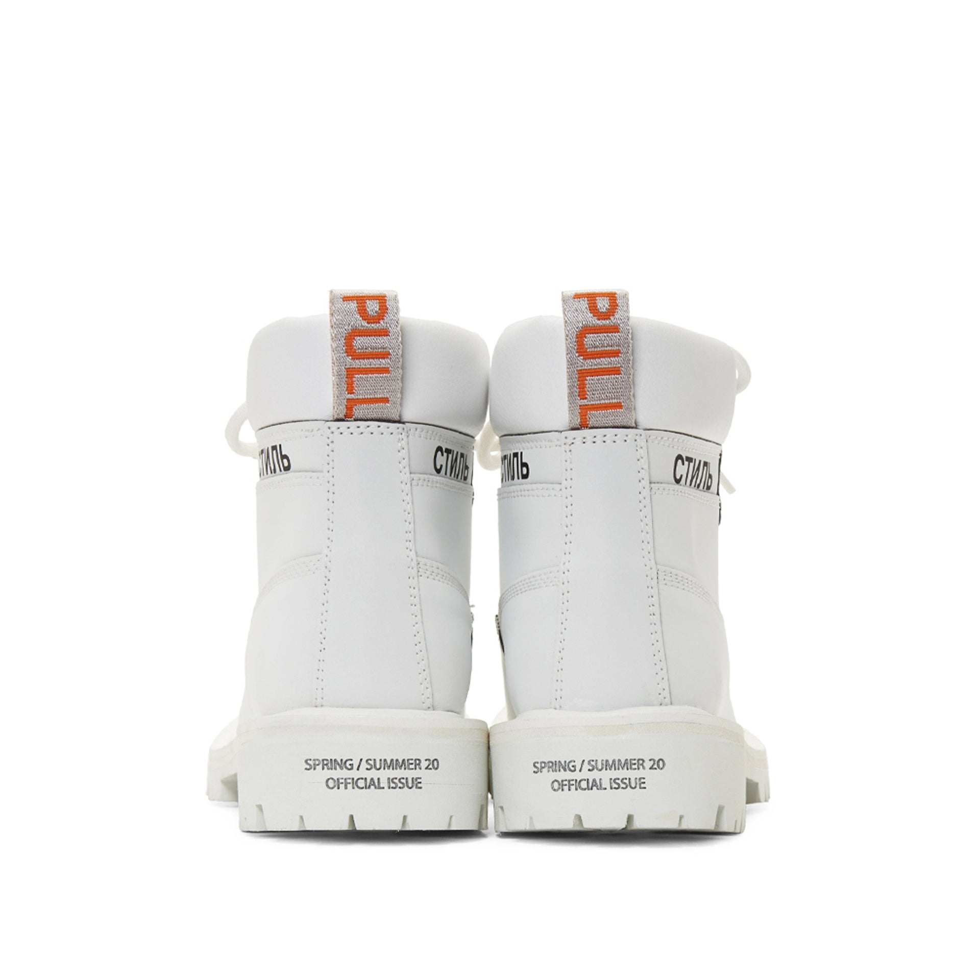 Heron Preston-Heron Preston Leather Reflective Ankle Boots-MEN SHOES-Black-Deal-Outlet-by-ARCHIVIST