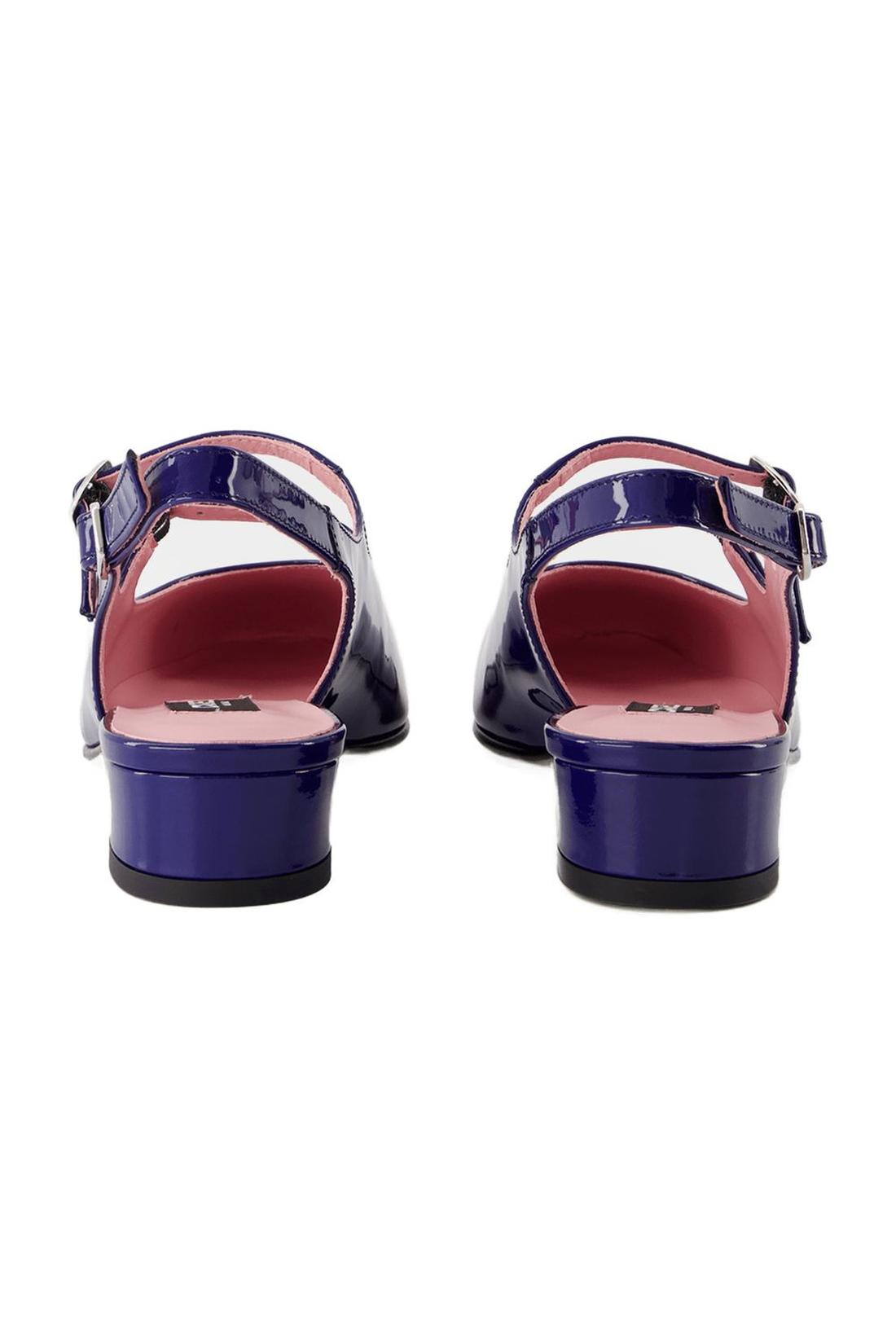 Peach sandals - Carel - Leather - Blue