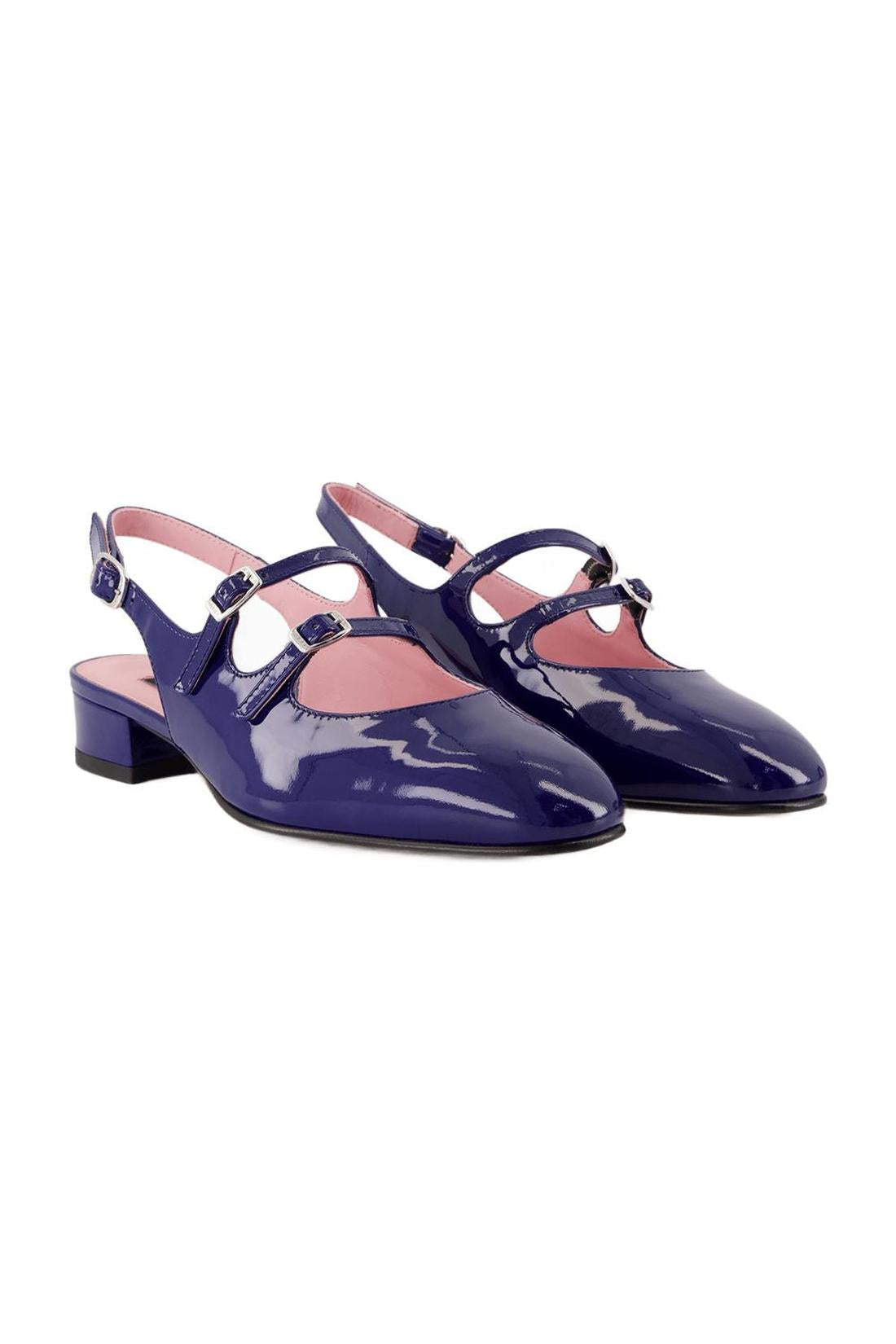 Peach sandals - Carel - Leather - Blue