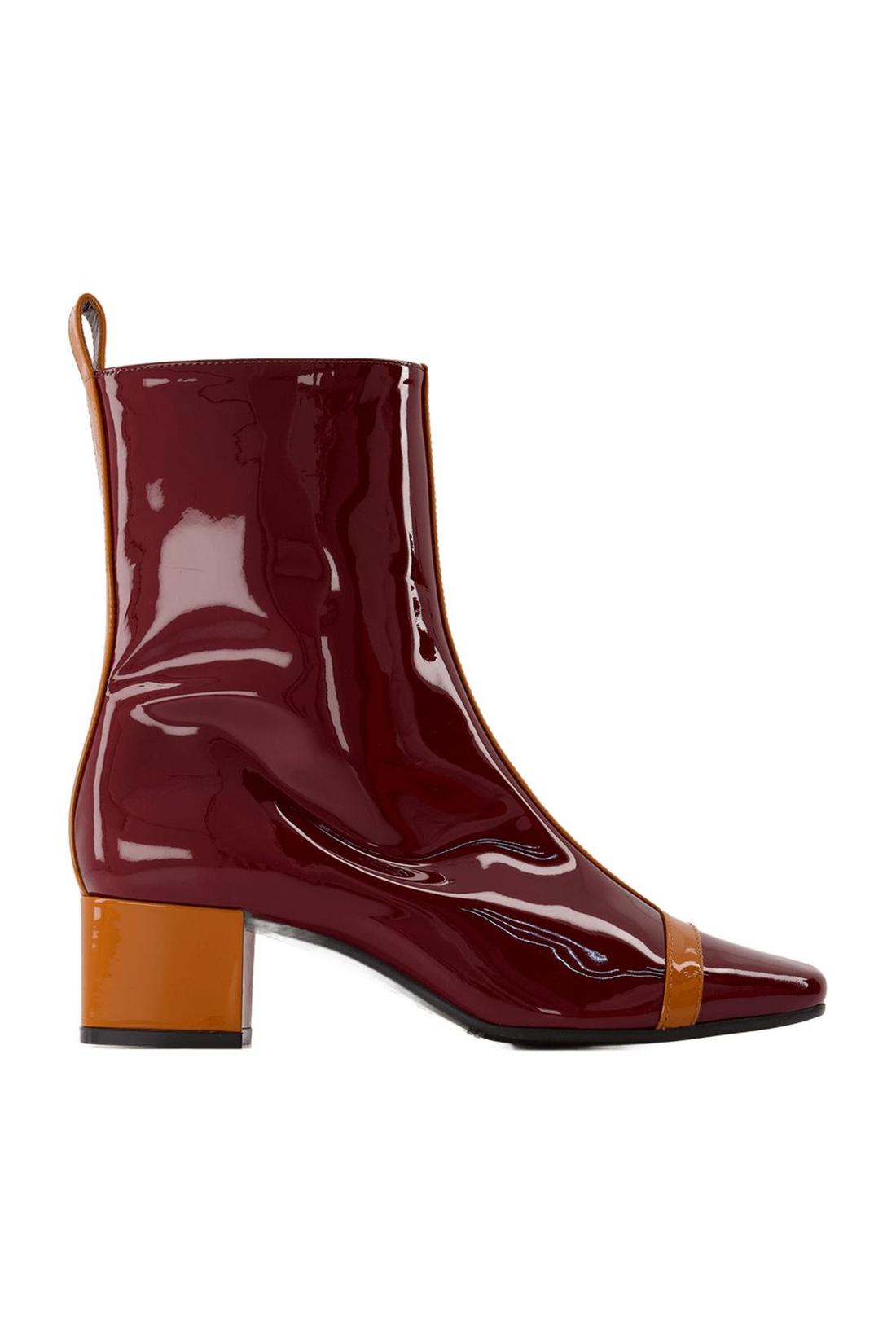 Boots Audrey - Carel - Patent Leather - Camel