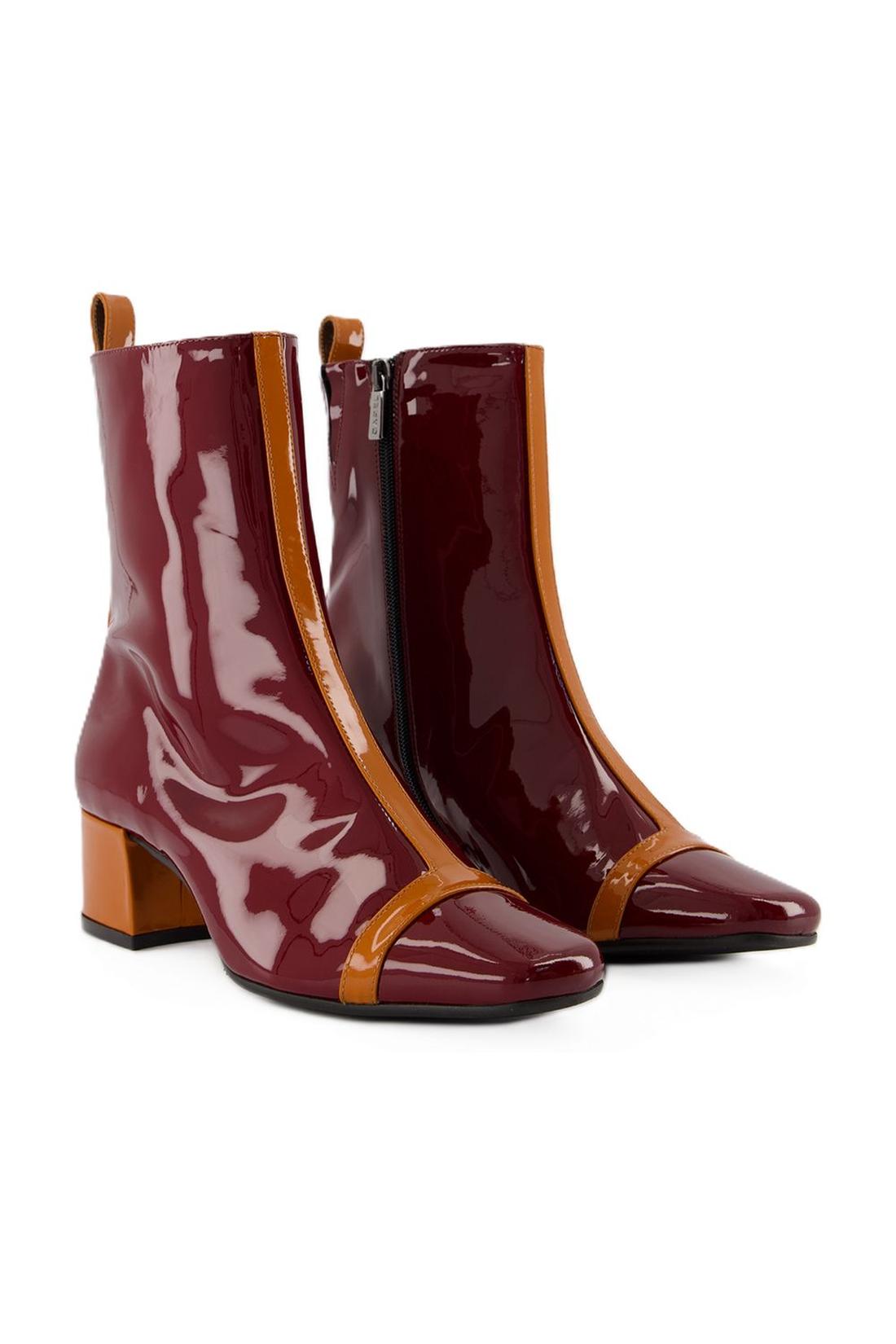 Boots Audrey - Carel - Patent Leather - Camel