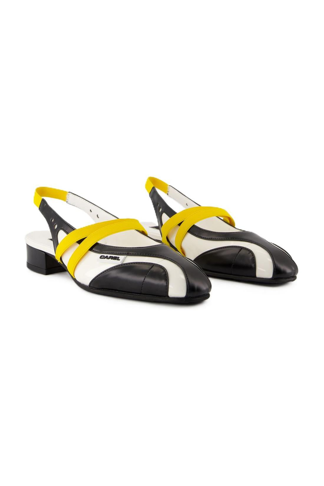 Sling Back Peachy - Carel - Baumwolle - Schwarz