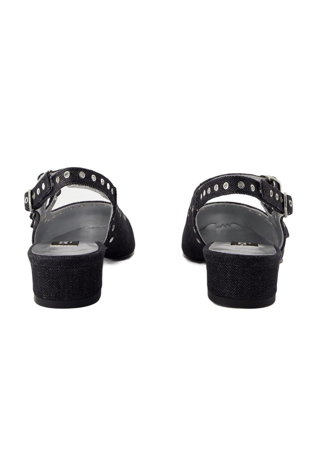 Sling Back Queen - Carel - Denim - Schwarz