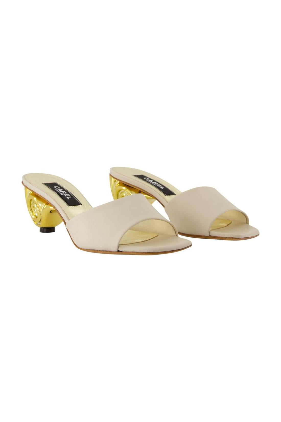 Naiade Sandals - Carel - Leather - White
