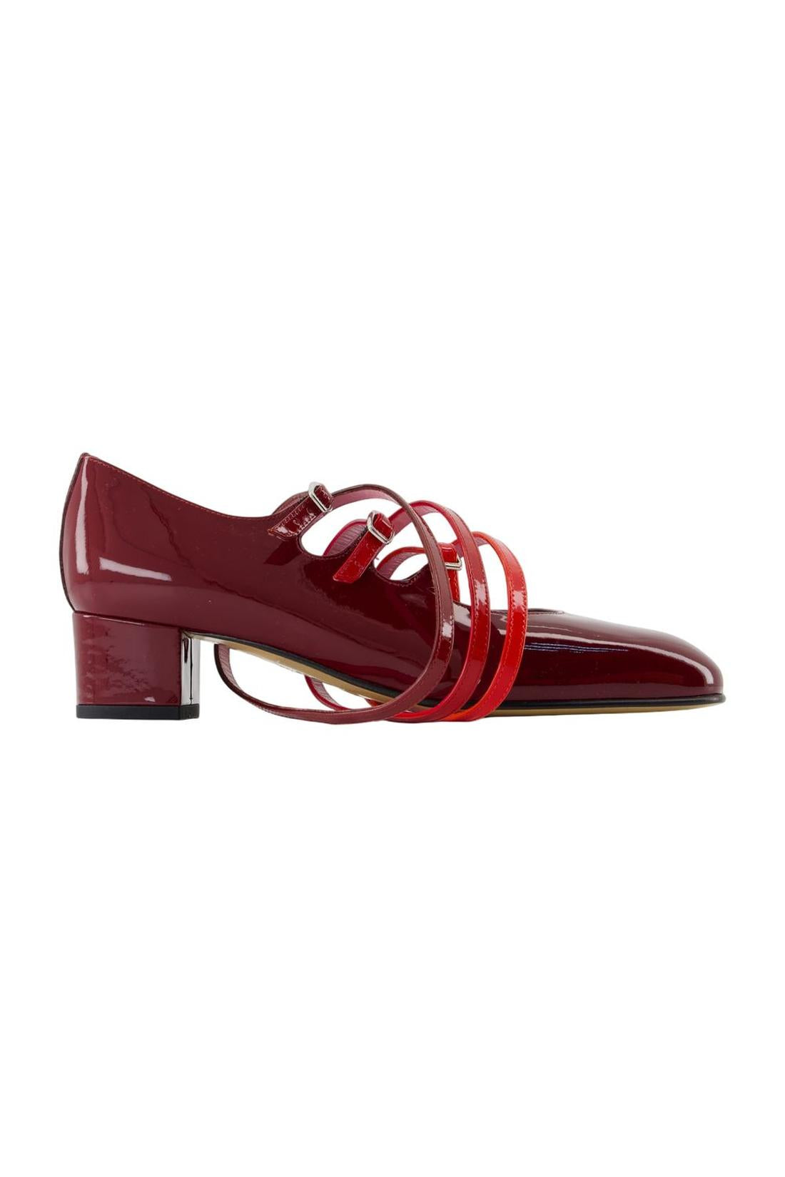 Carel-Spaghetti-Pumps - Carel - Leder - Bordeaux-Pumps-Black-Deal-Outlet-by-ARCHIVIST