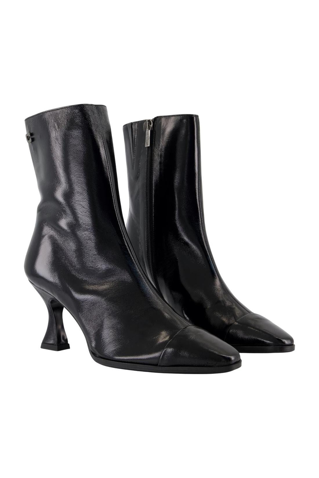 Carel-Stiefeletten Isabelle - Carel - Leder - Schwarz-Stiefel & Stiefeletten-Black-Deal-Outlet-by-ARCHIVIST