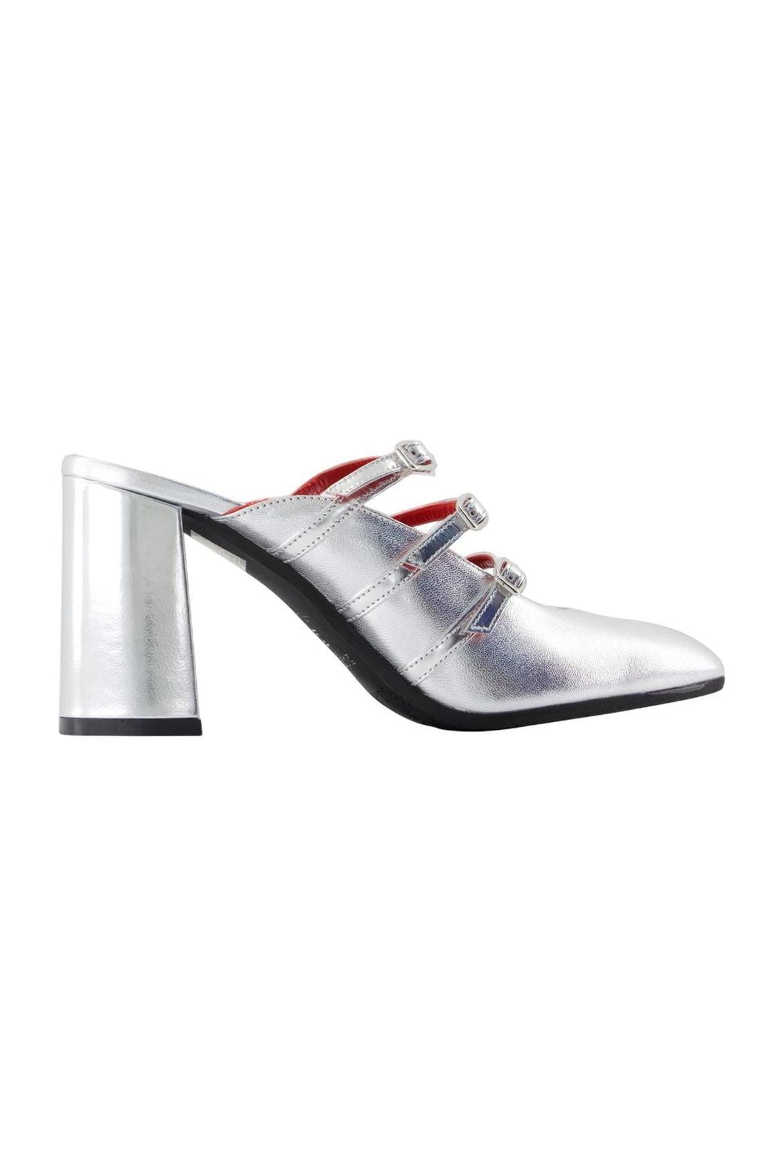 Carel-Fatale Sandalen - Carel - Leder - Silber-schuhe / pantoletten-Black-Deal-Outlet-by-ARCHIVIST