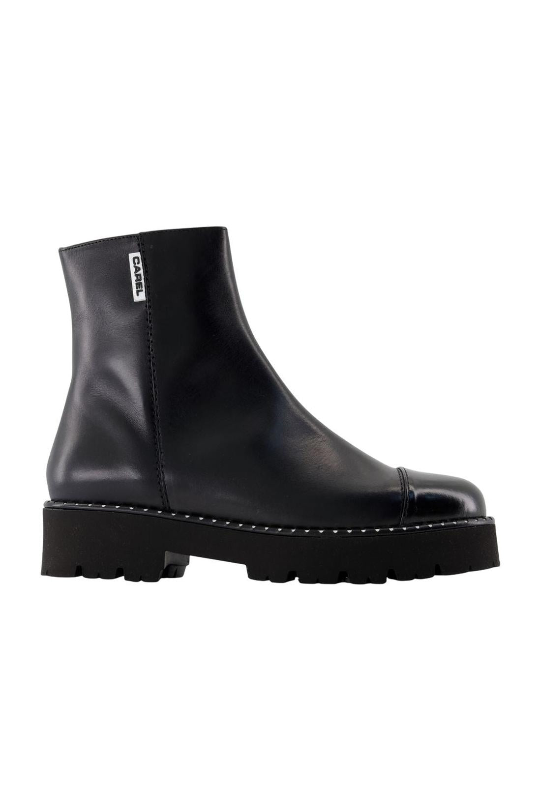 Carel-Stiefeletten Chouchou 25 - Carel - Leder - Schwarz-Stiefel & Stiefeletten-Black-Deal-Outlet-by-ARCHIVIST