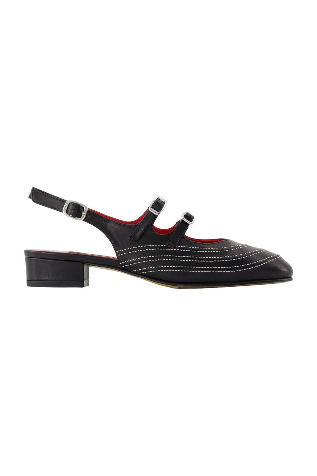 Carel-Sandalen Peche Moto - Carel - Leder - Schwarz-schuhe / flache-schuhe-Black-Deal-Outlet-by-ARCHIVIST