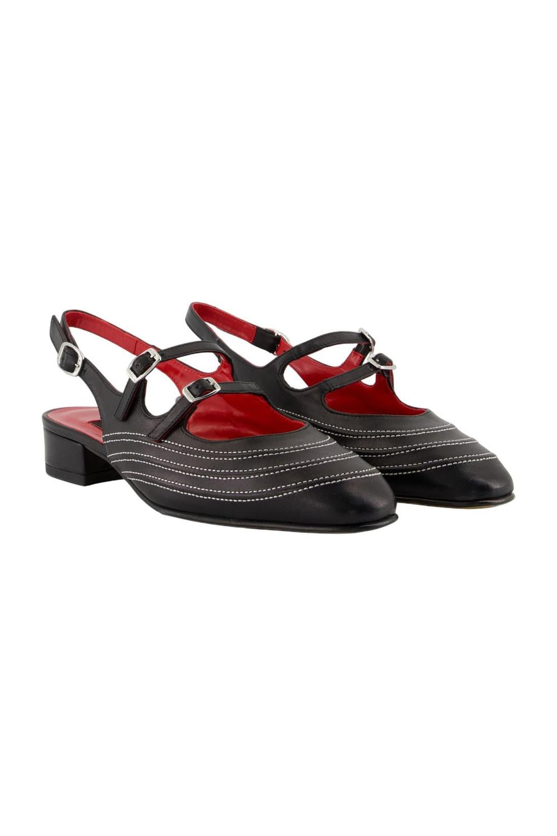 Carel-Sandalen Peche Moto - Carel - Leder - Schwarz-schuhe / flache-schuhe-Black-Deal-Outlet-by-ARCHIVIST