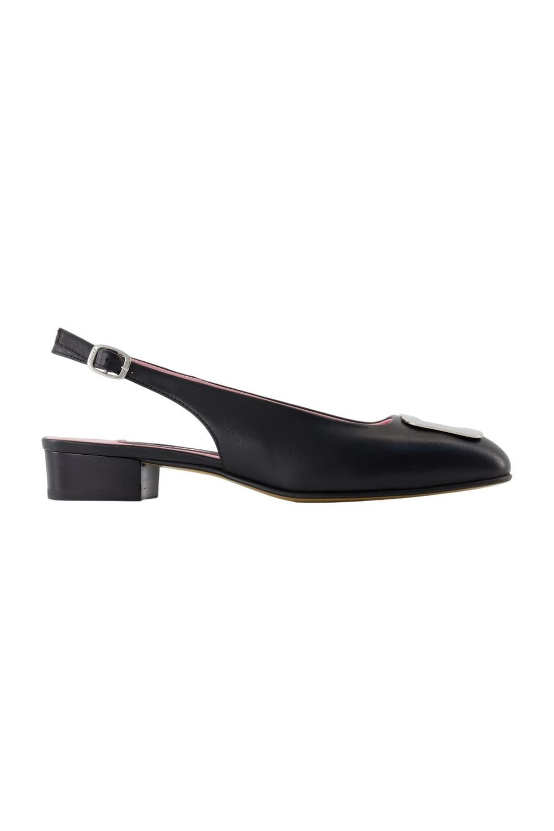 Carel-Flache Schuhe Mohnblume - Carel - Leder - Schwarz-schuhe / flache-schuhe-Black-Deal-Outlet-by-ARCHIVIST