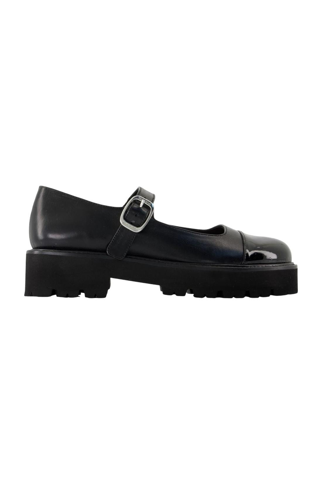 Carel-Maryjane Team - Carel - Leder - Schwarz-schuhe / flache-schuhe-Black-Deal-Outlet-by-ARCHIVIST