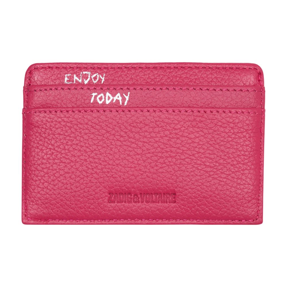 Zv Pass Kartenhalter - Zadig & Voltaire - Leder - Pink