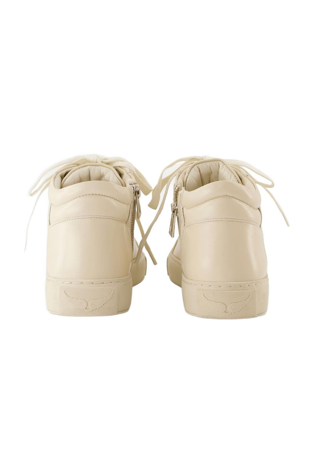 Sneakers Mid Fly On - Zadig & Voltaire - Leder - Weiß